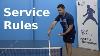 Service Rules Pingskills Table Tennis