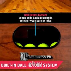 Skee Ball Game 9' Roll & Score, LED Lights, Arcade Sound FX, Skeeball MD Sports