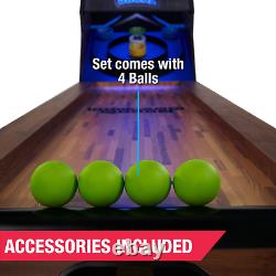Skee Ball Game 9' Roll & Score, LED Lights, Arcade Sound FX, Skeeball MD Sports