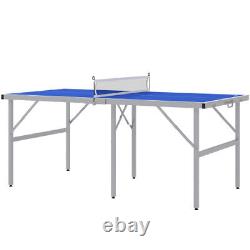 Soozier Mini Ping Pong Table Set for Outdoor and Indoor, Foldable Table Tennis