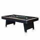 Stafford 7' Billiards Pool Table With Table Tennis, Slide Hockey And Cue Rack