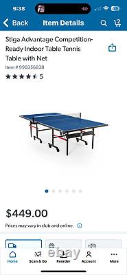 Stiga Advantage Ping Pong Table