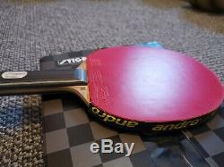 Stiga Carbonado 90 Table Tennis Bat with Xiom Rubbers