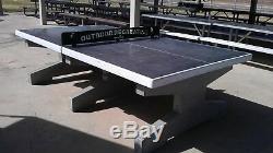 Stone Age Outdoor Table Tennis Table Uptown Concrete Permanent 2500lb Withshipping