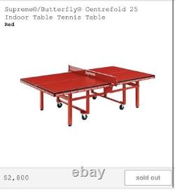 Supreme / Butterfly Centrefold 25 Indoor Table Tennis Table