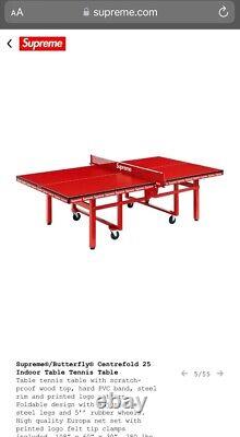 Supreme x Butterfly Centerfold 25 Indoor Table Tennis Table Brand New In Hand