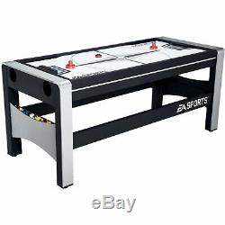 Swivel Combo Game Table 4 Games Hockey Billiards Table Tennis Basketball 72 Inch