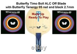 Table Tennis Bat Butterfly Timo Boll ALC Off Blade +Butterfly Tenergy 05 Rubber
