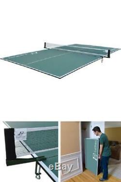 Table Tennis Conversion Top Foldable Ping Pong Tournament Size 9 Ft Sport Net US