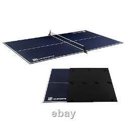 Table Tennis Conversion Top Official Size Ping Pong Table Indoor Ships from U. S