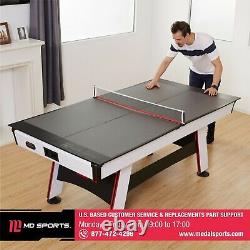 Table Tennis Conversion Top Ping Pong Net Post Outdoor Indoor Portable Fun