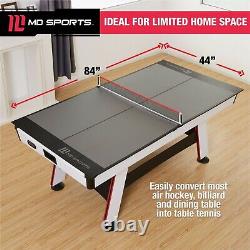 Table Tennis Conversion Top Ping Pong Net Post Outdoor Indoor Portable Fun