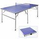 Table Tennis Ping Pong Table Indoor/outdoor With Paddle Great For Small Spaces