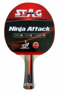 Table Tennis Sports Play Racquet Bat Ninja Attack Ping Pong Paddles