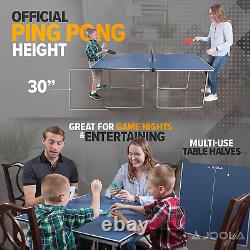 Table Tennis Sports Set Ping Pong Indoor Play Outdoor Fold Tournament Stamp New