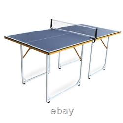 Table Tennis Table 6ft Mid-Size Table Tennis Game Set Indoor/Outdoor