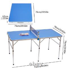 Table Tennis Table Ping Pong Table Foldable Outdoor Indoor+2 Paddles+3 Balls