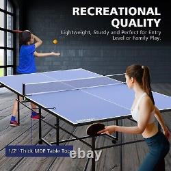 Table Tennis Tables 06C, Ping Pong Table Foldable with Net, Game Table for Home