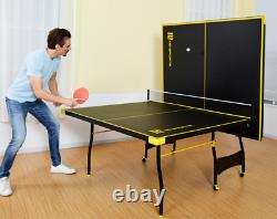 Tennis Ping Pong Table Sports Official Size new Indoor outdoor 2 Paddles & Balls