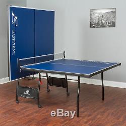 Tennis Table Ping Pong Foldable Outdoor Sport Play Fun Game 15mm Top 2-Piece