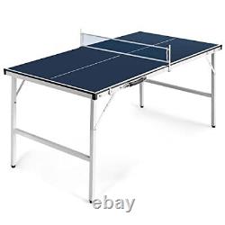 Tiktun Ping Pong Table Foldable Tennis Tablewith 2 Table Tennis Paddles and 3