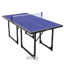 Ubon Foldable Table Tennis Table for Family Play Ping Pong Table 723630 Inch