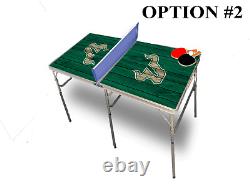 University Of South Florida Portable Table Tennis Ping Pong Folding Table withAcce