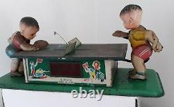 Vintage Tin/ Celuloid Table Tennis/ ping pong Toy