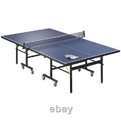 WENTSPORTS Indoor Tennis Ping Pong Table With Net Outdoor Sport Foldable & Cast