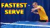 World S Fastest Table Tennis Serve
