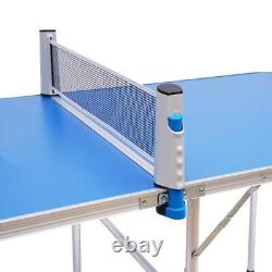 YIYIBYUS Ping Pong Table 29.9x59.8x29.9 MDF/Aluminum Alloy Foldable Design