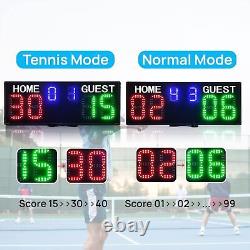 YZ Electronic Tennis Score Keeper for Net Portable Digital Scoreboard with Re