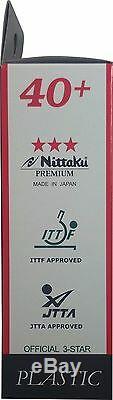 120 X Balles De Tennis De Table Nittaku Premium 40+ + Livraison Rapide Gratuite