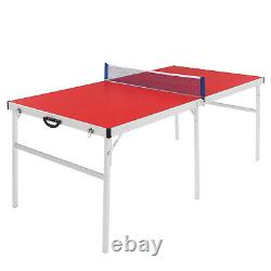 1839176cm Ping-pong Pliable Table Rouge