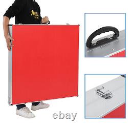 1839176cm Ping-pong Pliable Table Rouge