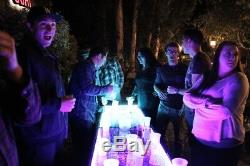 4ème De Juillet Etats-unis Amérique Infinity Led Beer Pong 8ftx2ft / W Capteurs Music