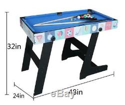 4in1 Jeu Table-billard / Air Hockey / Mini Table De Tennis De Table / Table De Football
