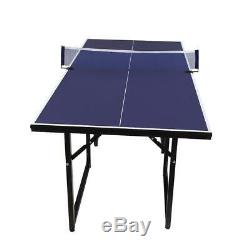 6'x3' Ping-pong Tennis Pliant Jeu Jeu Intérieur Extérieur Sport Jeux De Jeu