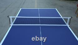6ft Table de tennis de table de taille moyenne pliable et portable Ensemble de table de ping-pong