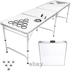 8 Pieds Portable Bière Pong / Tailgate Tables Noir, Football, American Fl