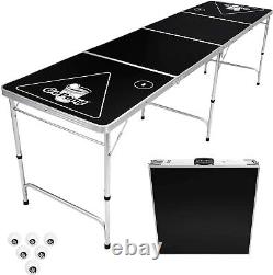 8 Pieds Portable Bière Pong / Tailgate Tables Noir, Football, American Fl