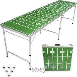 8 Pieds Portable Bière Pong / Tailgate Tables Noir, Football, American Fl