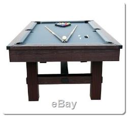 Billard Table Ping 7.5 'arcade Salle De Jeux Billard Ping Pong Kit Accessoire Complet
