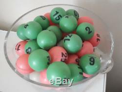 Bingo Balls Blower Boules De Bingo 38mm Balles De Tennis De Table Vintage Utilisé
