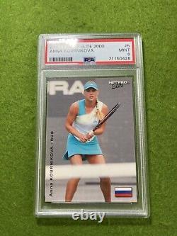 Carte de recrue d'Anna Kournikova 1 sur 2000 PSA 9 MINT RC 2003 NetPro ANNA KOURNIKOVA