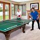 Conversion De Table De Ping-pong De Taille Officielle Pour Une Salle De Jeux Pour Enfants Au-dessus D'une Table De Billard