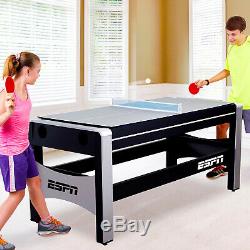 Divertissement Multi-table De Jeu Pour Les Enfants Ados Air Hockey Ping Pong Billard Piscine
