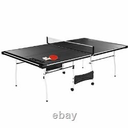ESPN TT415Y19012 Table de tennis de table pliante de taille moyenne en 4 pièces