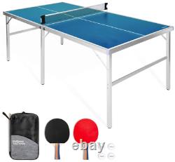 Ensemble de jeu de tennis de table GoSports Portable Ping Pong pliable avec raquettes, filet et balles