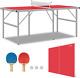 Ensemble De Mini Table De Ping-pong Pour Extérieur Et Intérieur, Table De Tennis Pliable